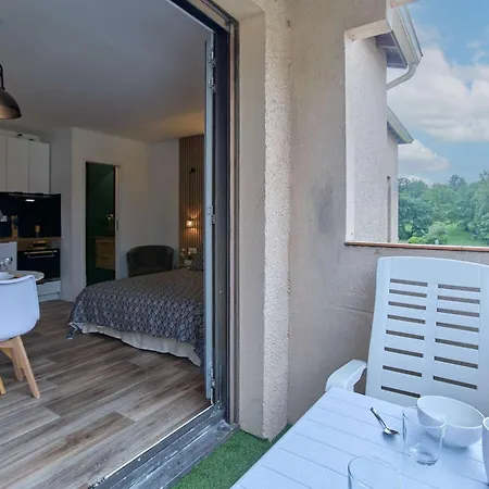 Avec Balcon, Parking, Animaux Ok - 2 Pers. - Fr-1-841-89 * Cazaubon